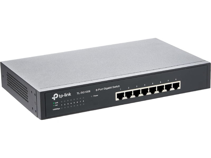 SWITCH TP-LINK 08 PUERTOS TL-SG1008 GIGABIT 10/100/1000MBPS P.N: 1730502107